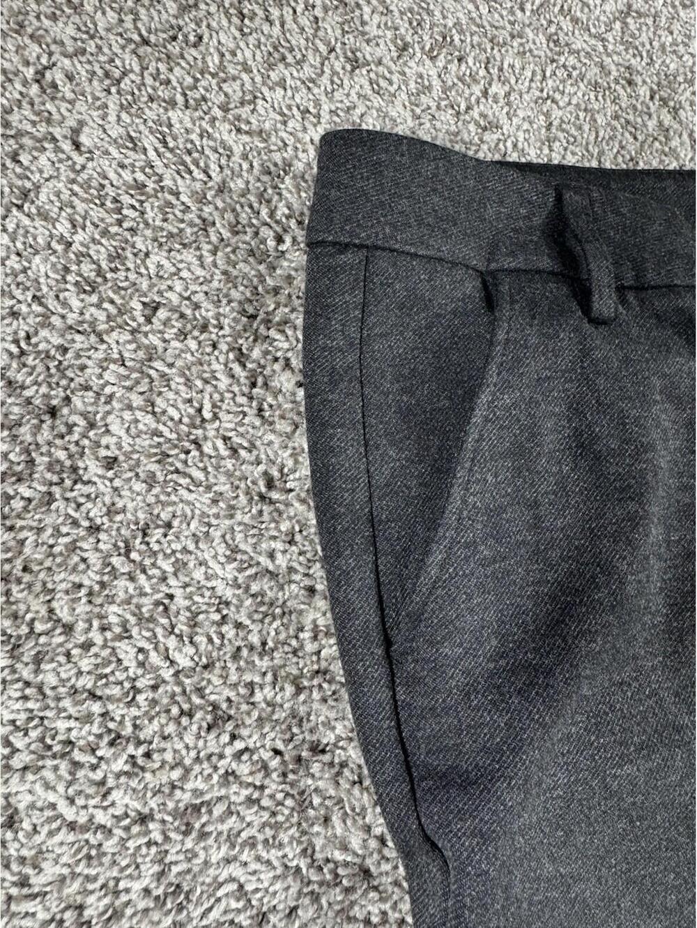 CAbi Womens Dress Pants Trousers Wide Leg Flat Front Dark Gray Size 14 - Picture 5 of 9